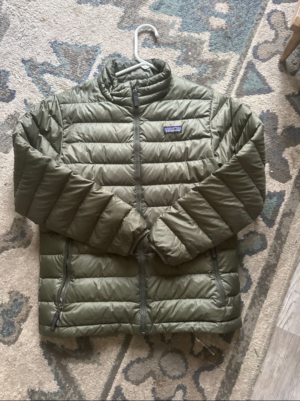 Patagonia Olive Packable Down Jacket